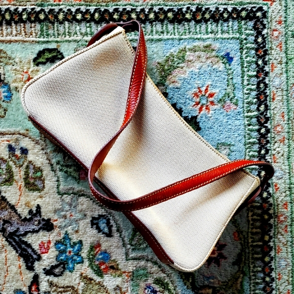 COLE HAAN Mini Handbag Purse Leather Trim - GVC - Picture 1 of 15